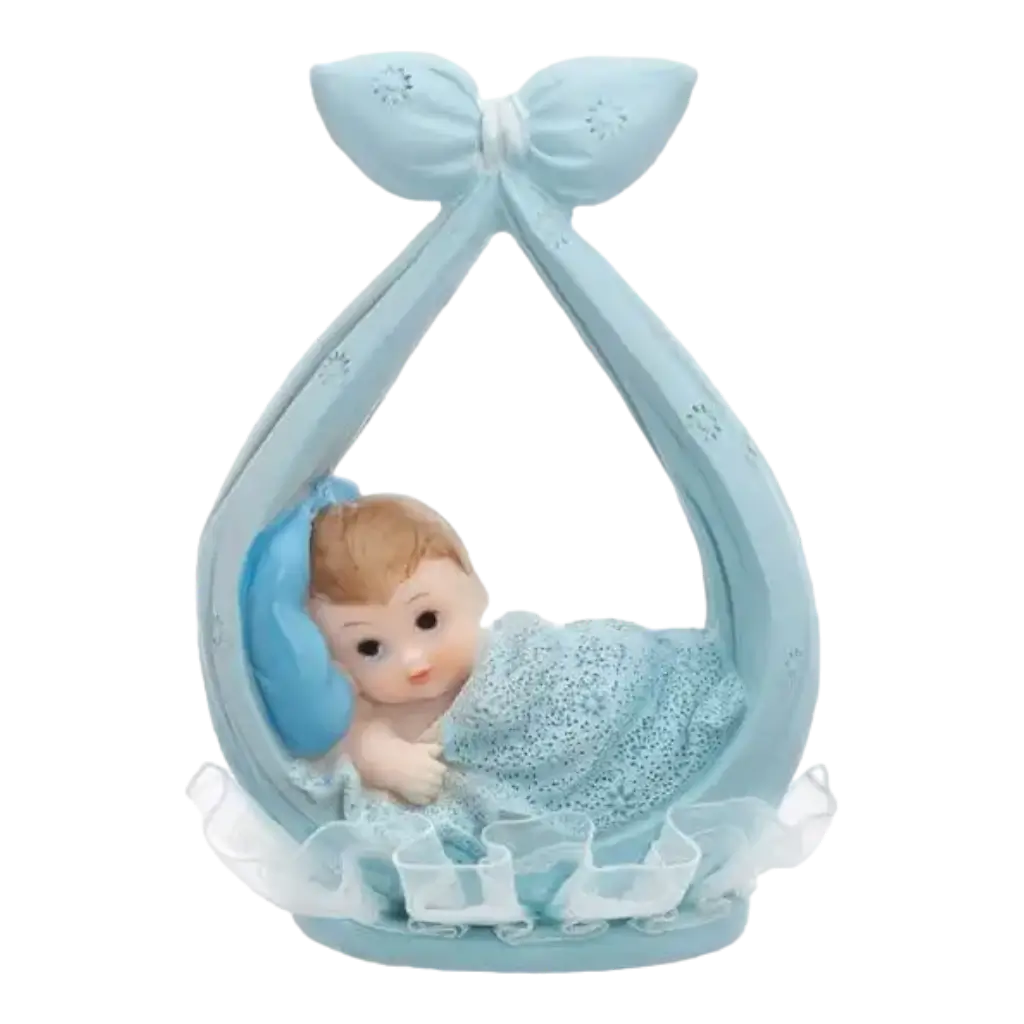 Blaue Baby Boy Figur in einem Halstuch