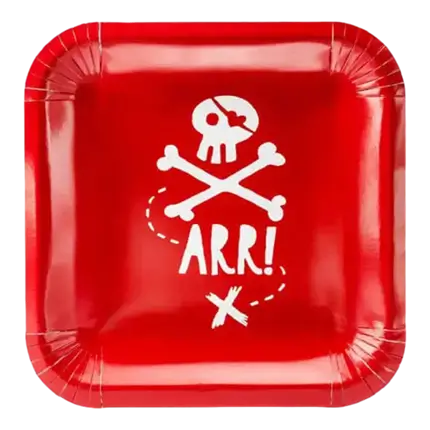 Piraten Party Pappteller (6er Set)