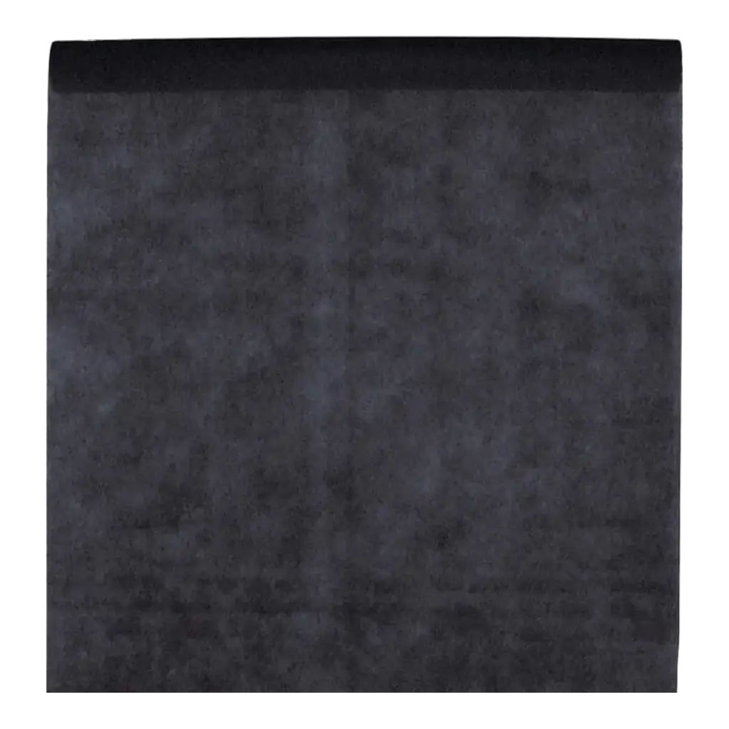 Tischdecke aus schwarzem Vliesstoff Rolle 10 Meter