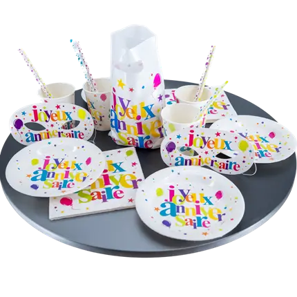 Buntes Happy Birthday Kit 10 Pers.