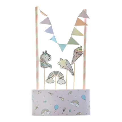 Rosa Einhorn Tortendekoration