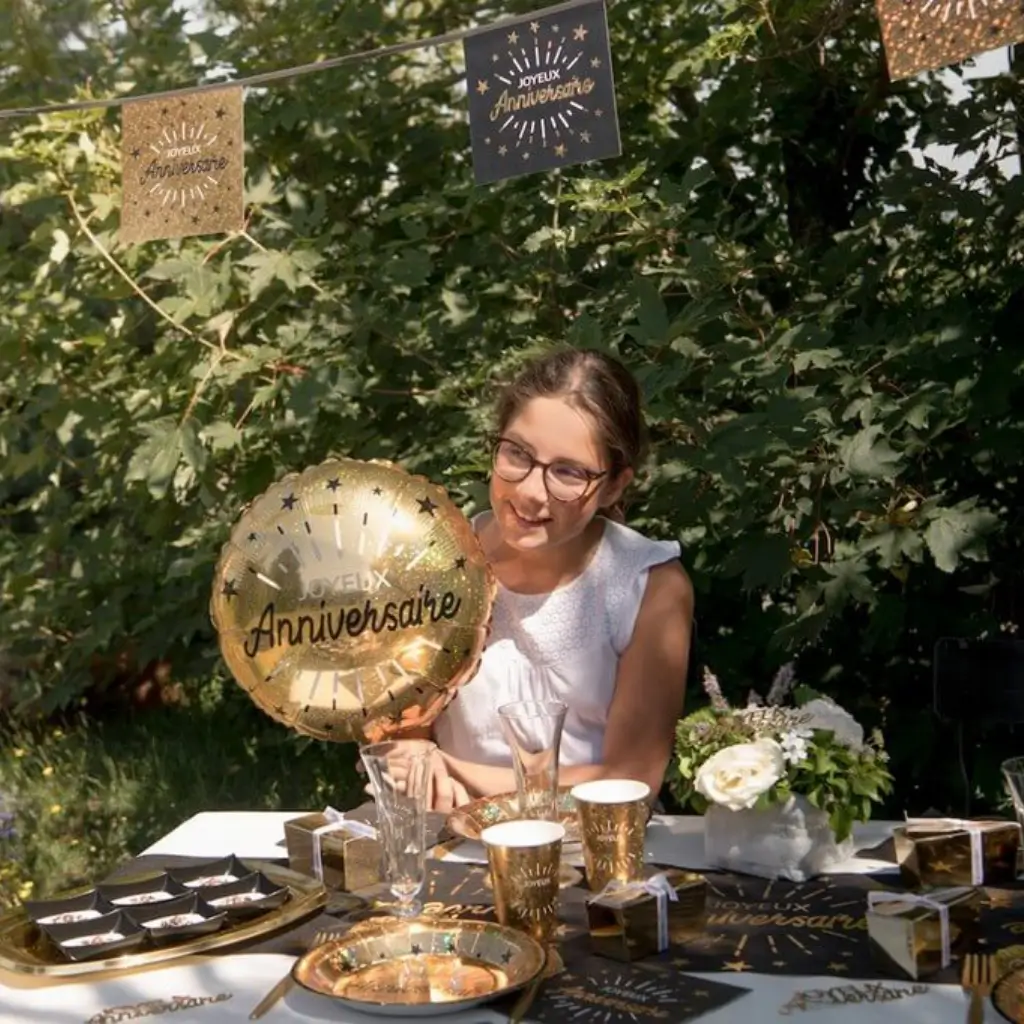 Happy Birthday Kugel Gold ø45cm