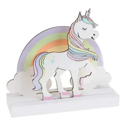 Rosa Einhorn Tafelaufsatz