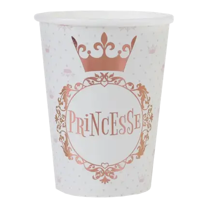 Prinzessin Rosa Gold Becher (Satz von 10)