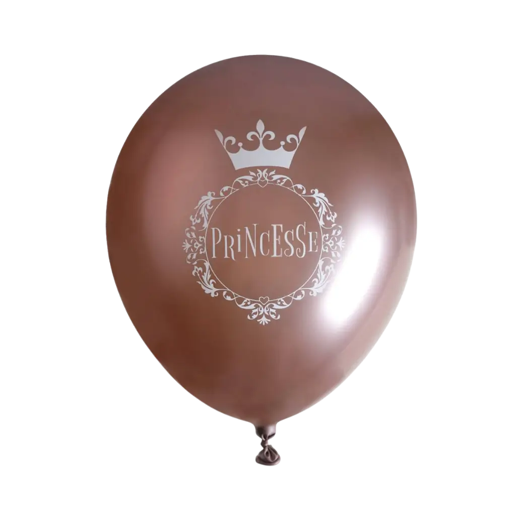 Ballon Prinzessin Rosa Gold ø 30cm (6er Set)