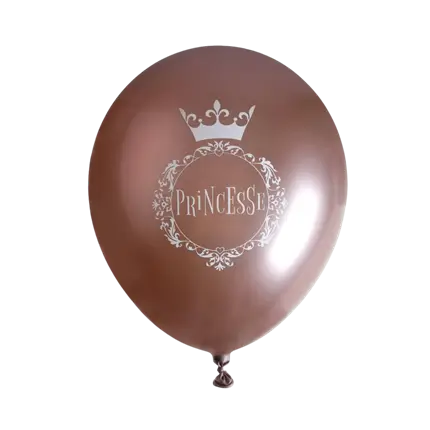 Ballon Prinzessin Rosa Gold ø 30cm (6er Set)