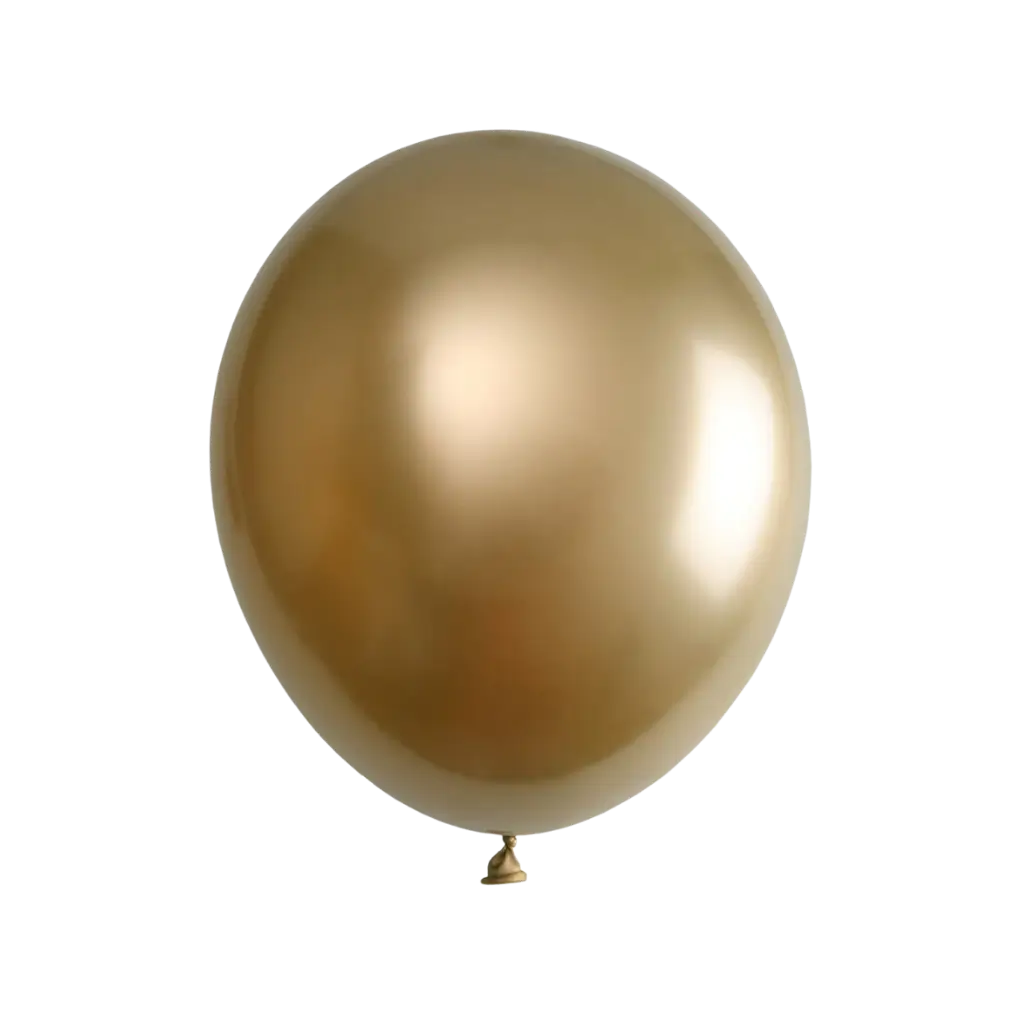 Gold Metallic Luftballon (6er Set)