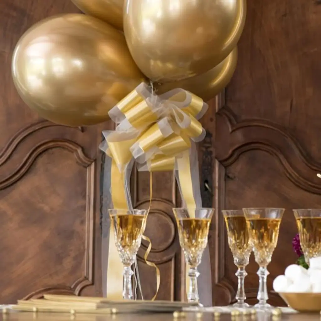 Gold Metallic Luftballon (6er Set)