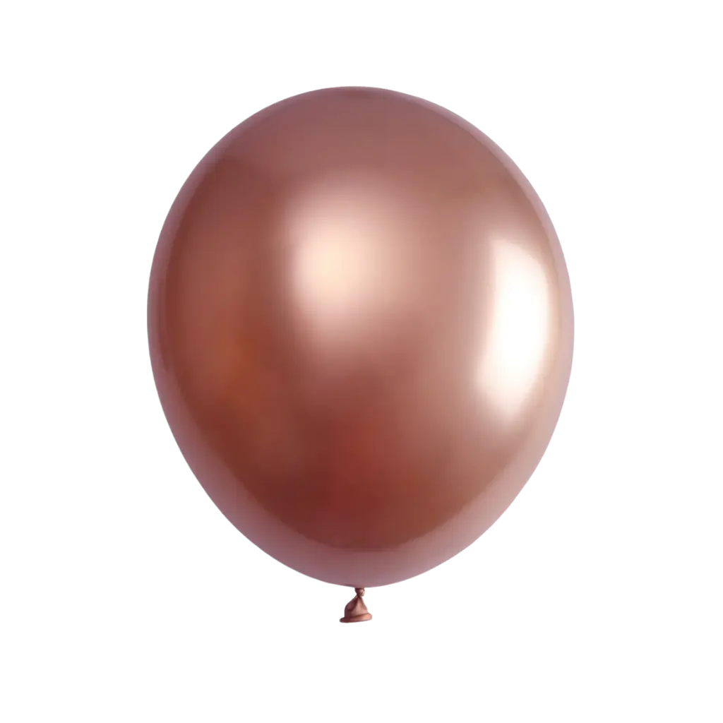Rosa Gold Metallic Ballon (6er Set)