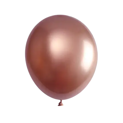 Rosa Gold Metallic Ballon (6er Set)