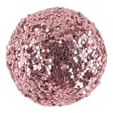 Mini-Rosa-Gold-Glitterkugel ø 1cm (50er Set)