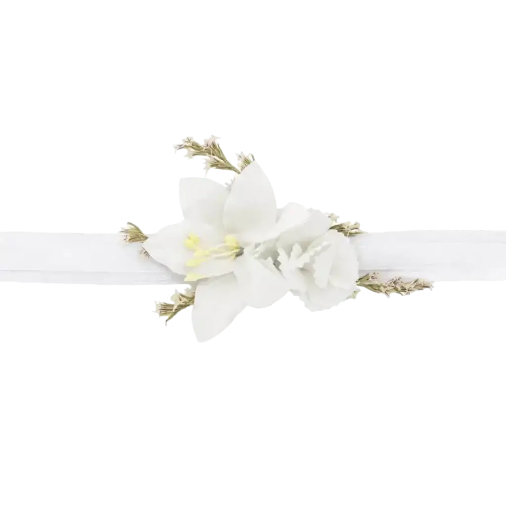 Weiße Blume Handgelenk Corsage