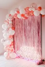 Gold Rose Thema Ballon Bogen