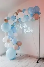 Ballonbogen Babyshower Blau