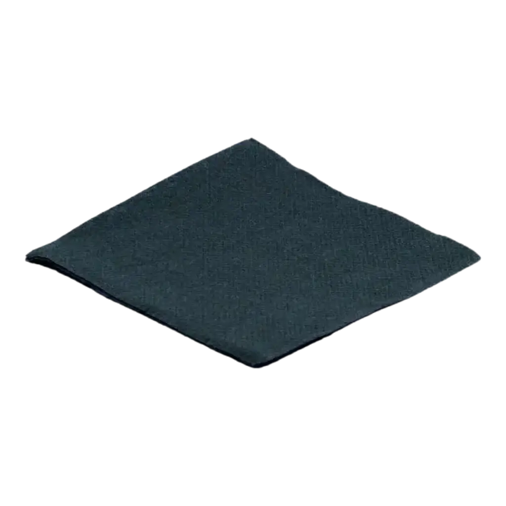 Micro Point Cocktail-Serviette 20x20cm Schwarz (100er Set)