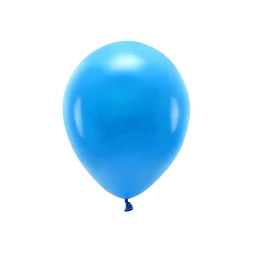 Packung mit 10 blauen, biologisch abbaubaren Luftballons