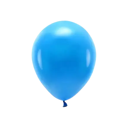 Packung mit 10 blauen, biologisch abbaubaren Luftballons