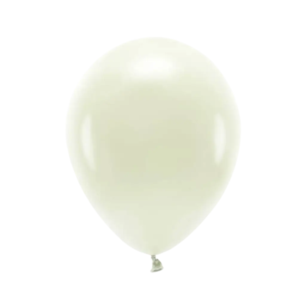 Packung mit 10 biologisch abbaubaren Luftballons Creme