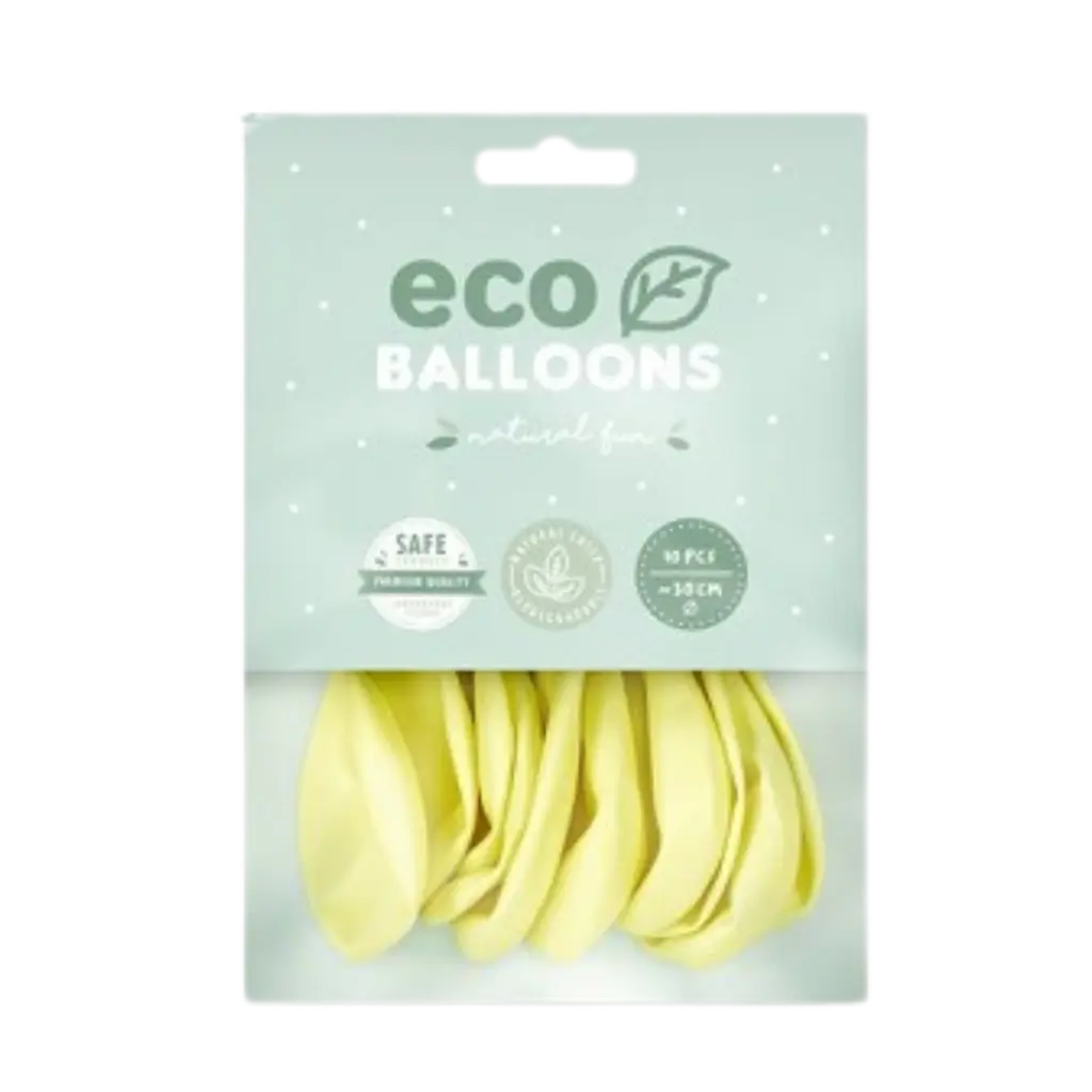Packung mit 10 biologisch abbaubaren Luftballons Creme