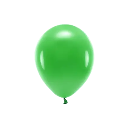 Packung mit 10 grünen, biologisch abbaubaren Luftballons