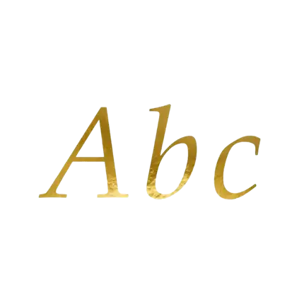 BUCHSTABEN AUFKLEBER GOLD