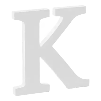 Buchstabe K in White Wood