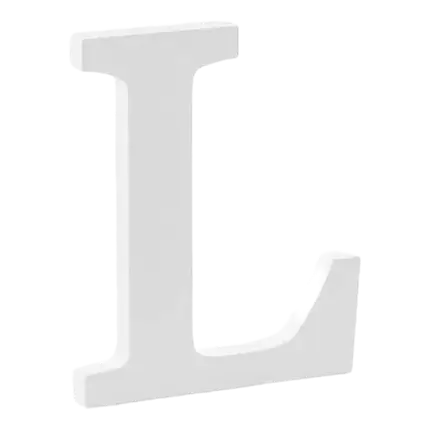 Buchstabe L in Weißholz