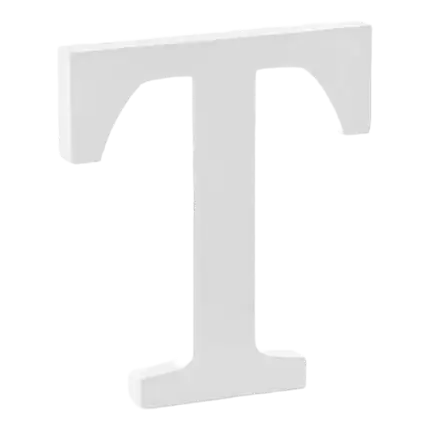 Buchstabe T in White Wood