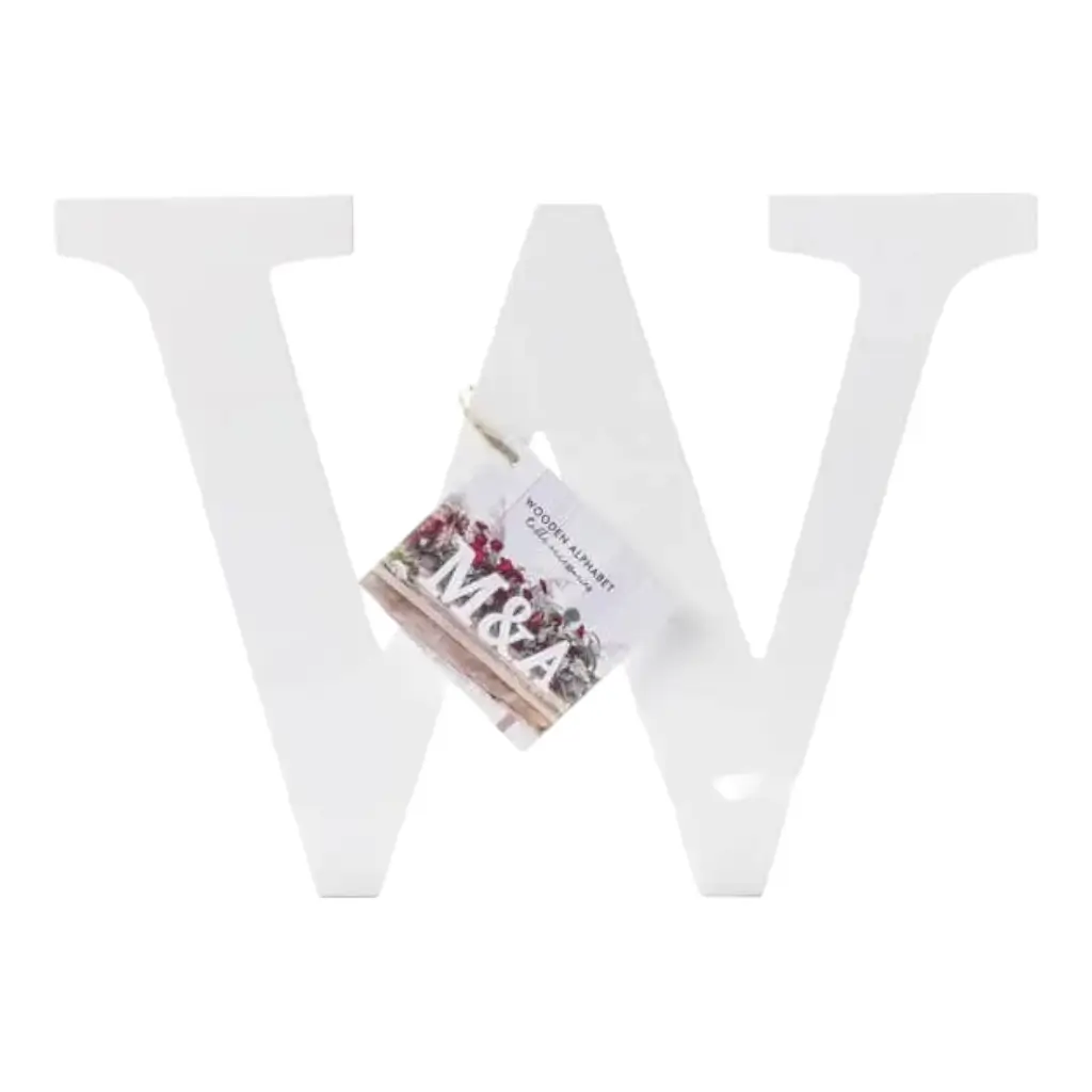 Buchstabe W in White Wood