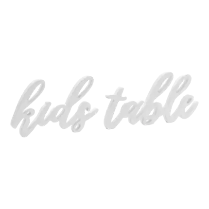 Buchstaben Kindertisch Weiß