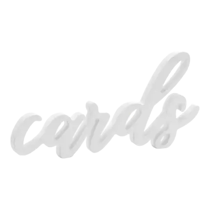 Karten Buchstaben Weiß