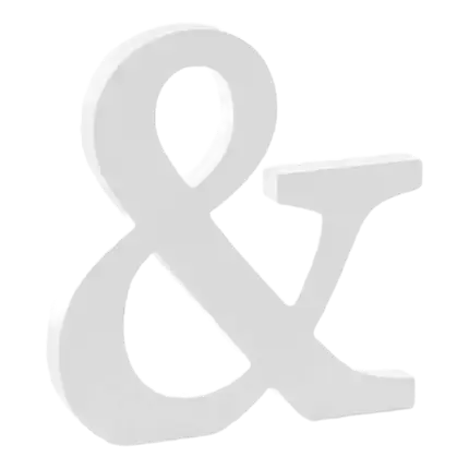 Weißes Holzschild &