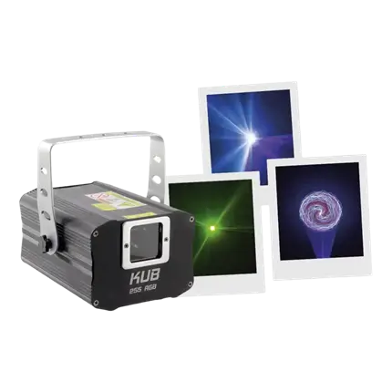 MEHRFARBIGE LASERMASCHINE - KUB 255 RGB - BOOMTONE DJ
