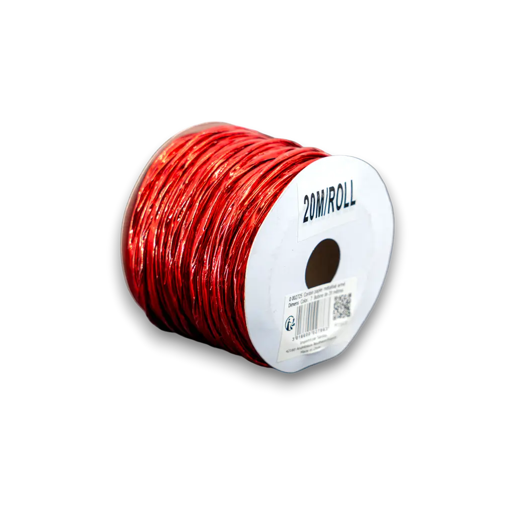 Rotes Metallkabel - 20 m