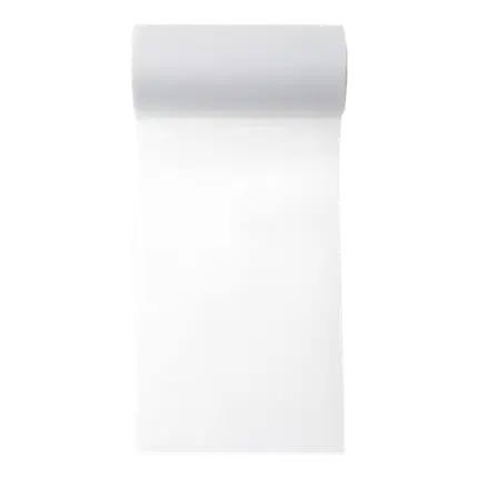 Einfaches weißes Vliesband - 10m*10cm
