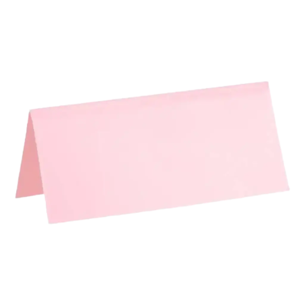 Rosa rechteckige Tischkarte - 10er-Set