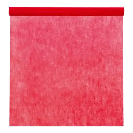 Rote Vlies-Rolltischdecke - 10 m * 120cm