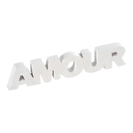 Buchstaben LOVE Weiß