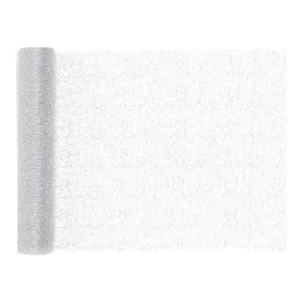 SILBER Netz-Tischläufer - 5m * 30cm