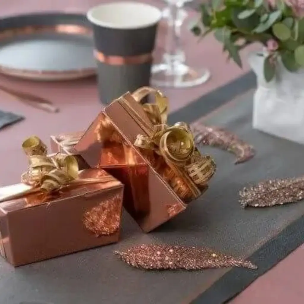 Einfacher Rose Gold Ballotin 125g - Packung mit 25