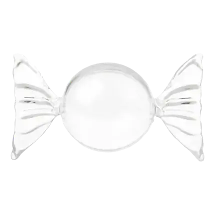 Riesige bonbonförmige Schachtel Transparent - 8 x 15cm