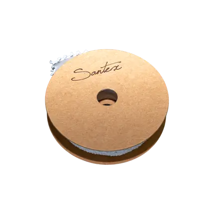 Weißes Spitzenband - Aufkleber 3m