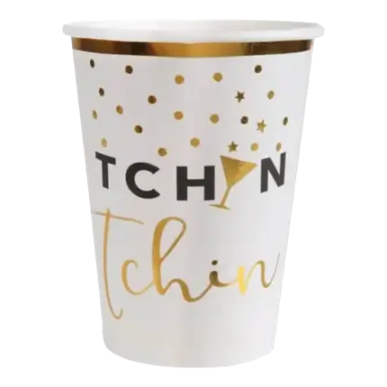 Weißer Pappbecher Aperitif - (10er-Set)