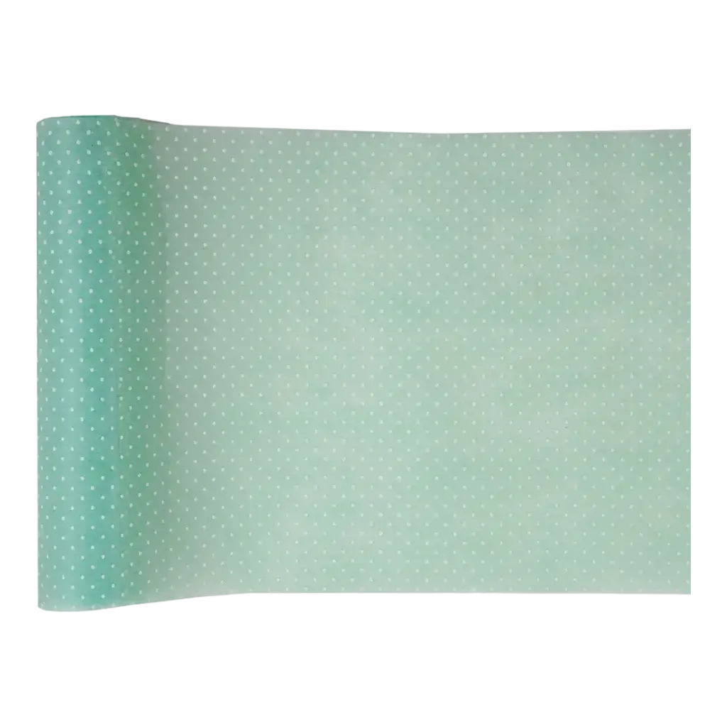 Plumetis Tischläufer grün - 30cm x 5m