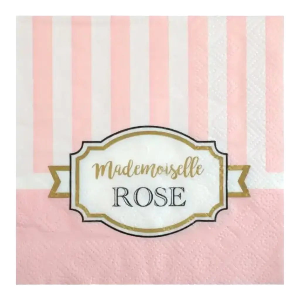 Papierserviette "Mademoiselle Rose" - 20er-Set