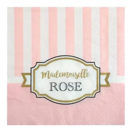Papierserviette Mademoiselle Rose - 20er-Set