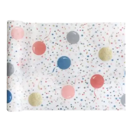 Weißer Tischläufer Kitty Party - 5m * 30cm