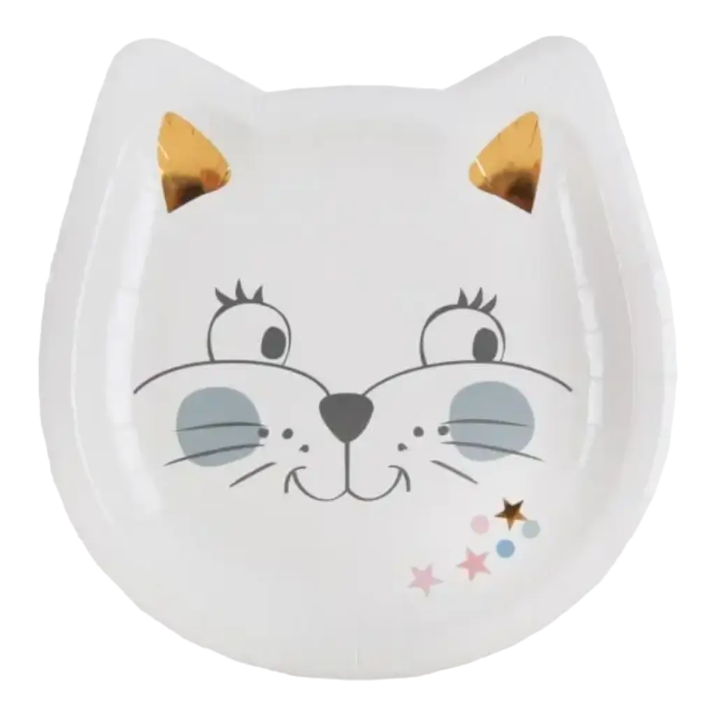 Pappteller "Kitty Party" ø18cm - 10er Set