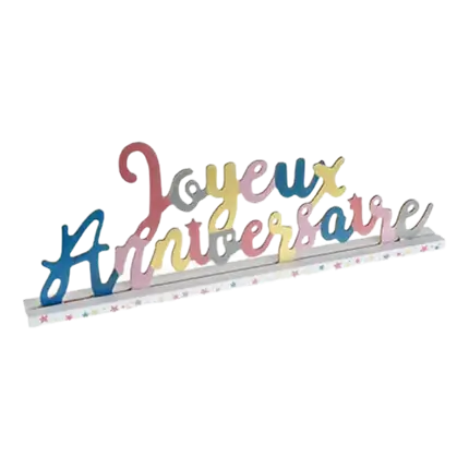 Centre de table joyeux anniversaire Kitty Party