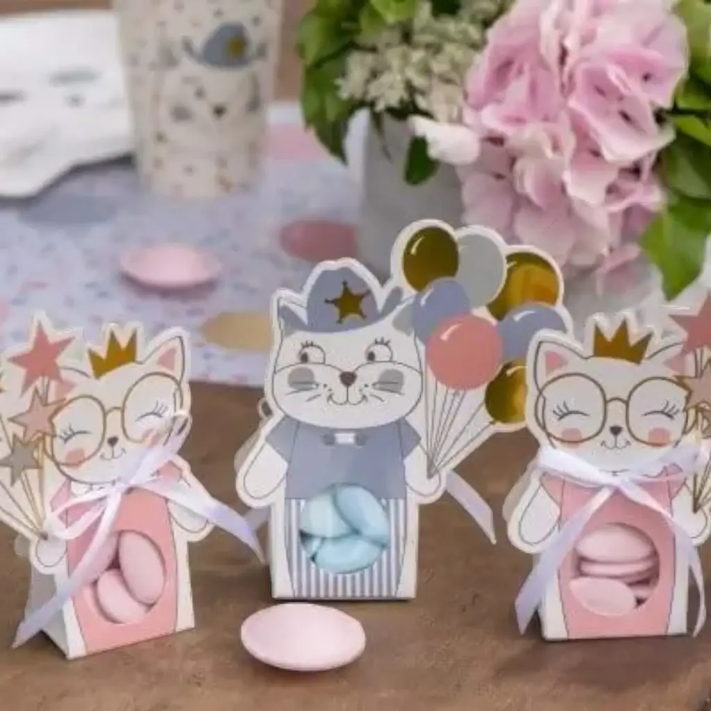 Rosa Bonbonbox "Kitty Party" - 6er-Set